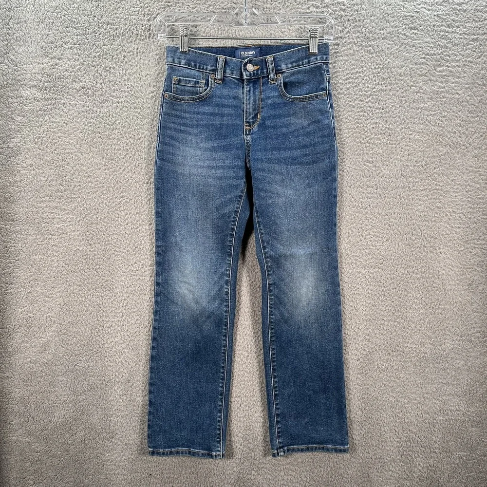 Old Navy Jeans Youth 10 Regular Blue Denim‎ Distressed Preppy School